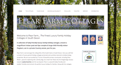 Desktop Screenshot of flearfarmcottages.com